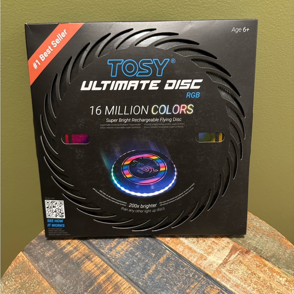 Tosy RGB LED flying disc toy